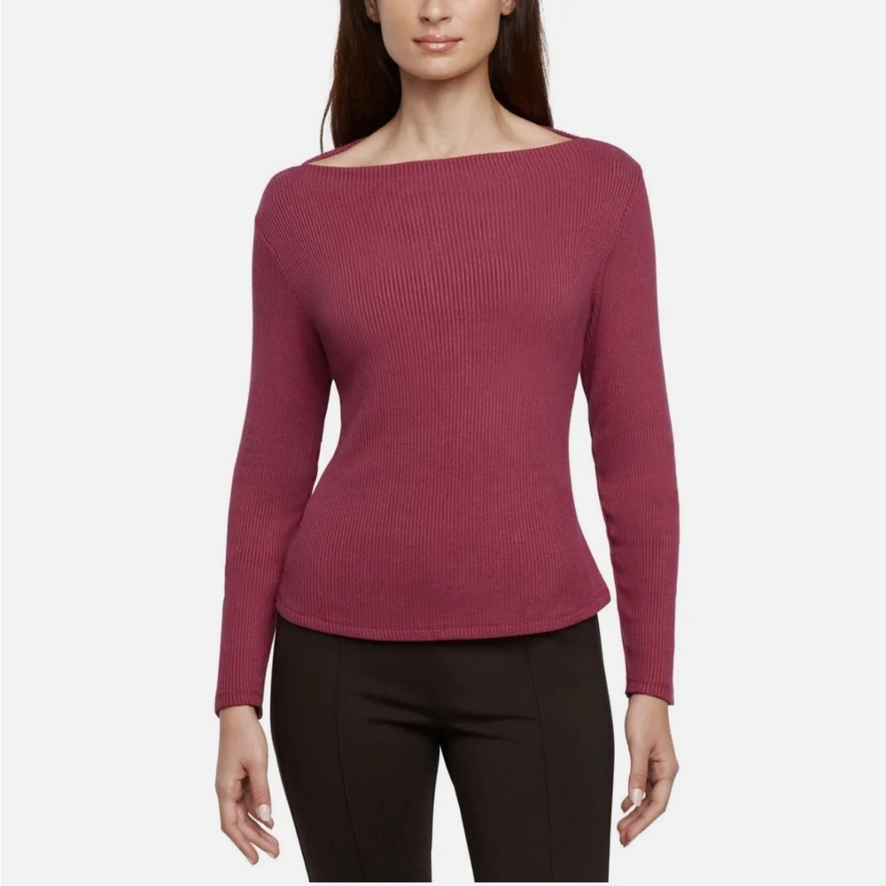 Banana Republic Off-the-Shoulder Sweater in Burgundy